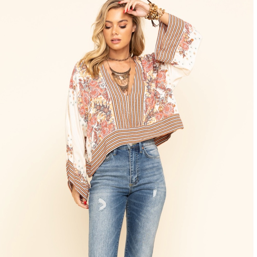 FREE PEOPLE WOMEN'S MIX N MATCH BLOUSE NWT